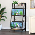 5-10 Gallon Fish Tank Stand with Plant Shelf - Compact Storage Stand