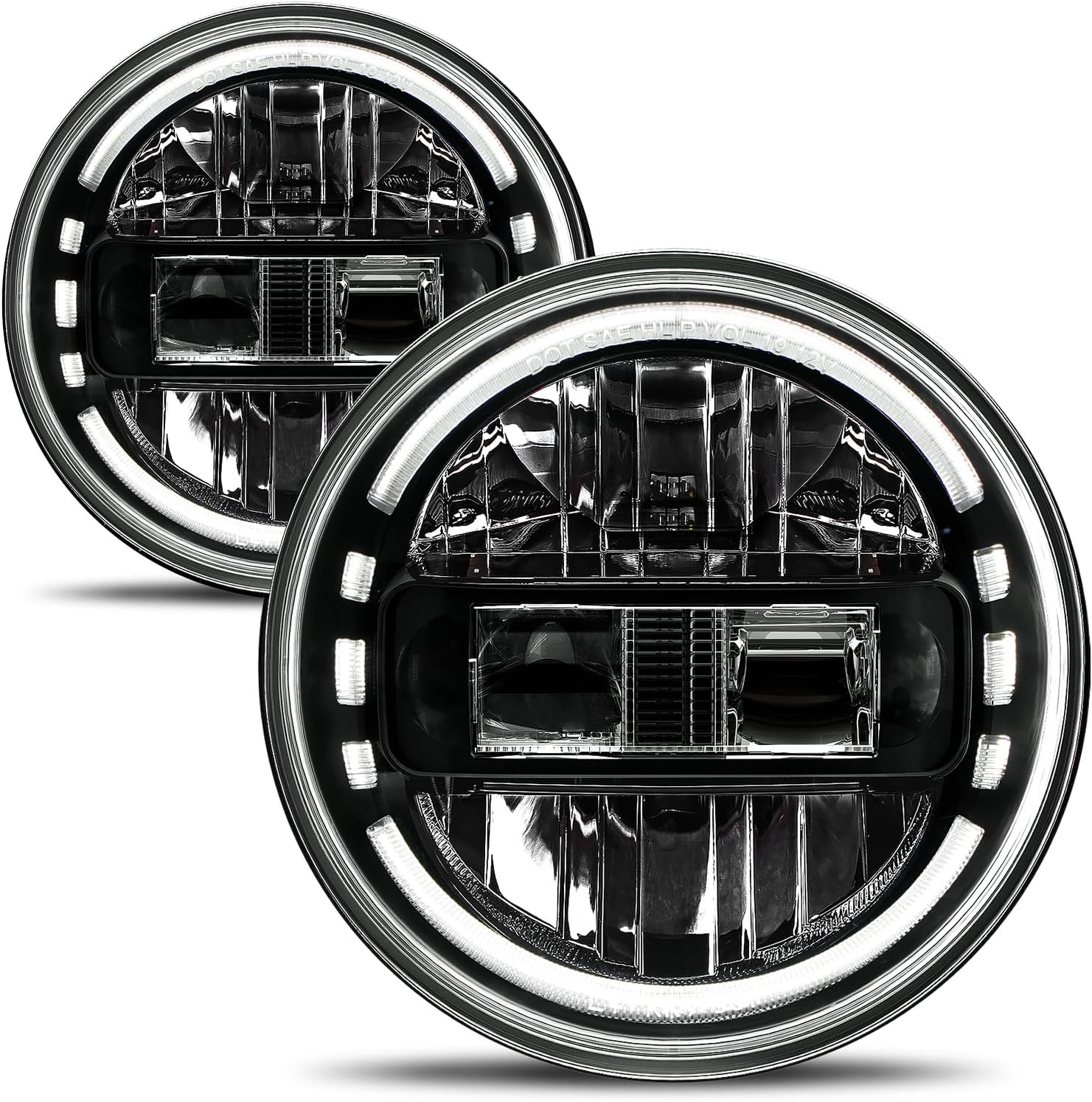 AUDEXEN 7 Inch LED Headlights for Jeep Wrangler JK 1997-2018