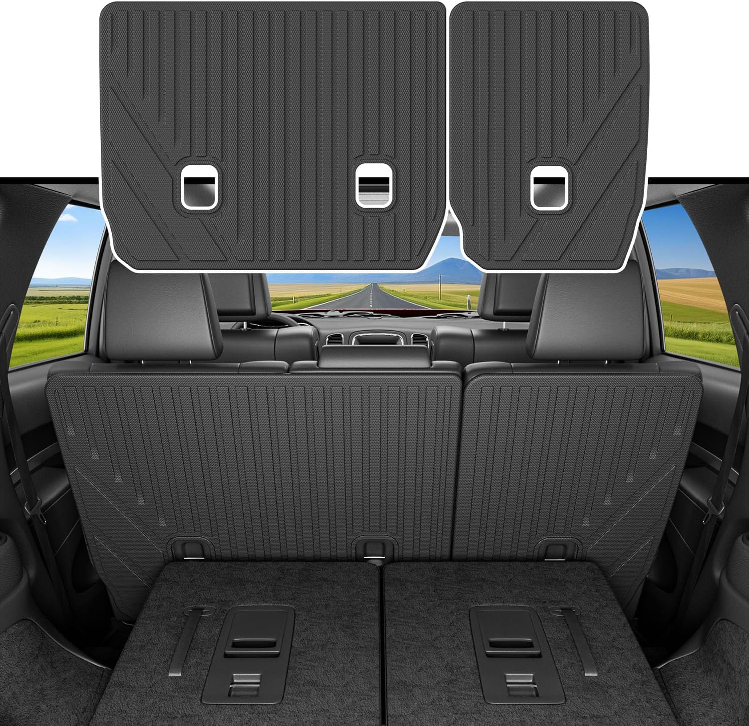 7 Seats Cargo Mat by xipoqix for 2016-2025 Dodge Durango
