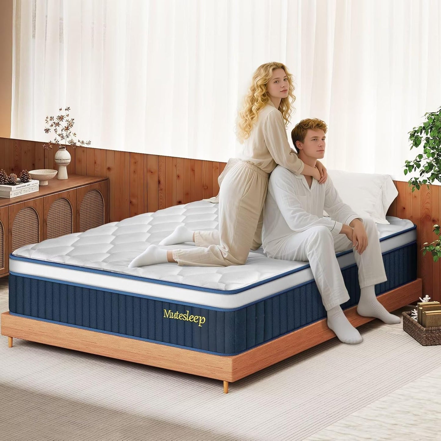 inight King Size Mattress: 14 Inch Hybrid Comfort & Support