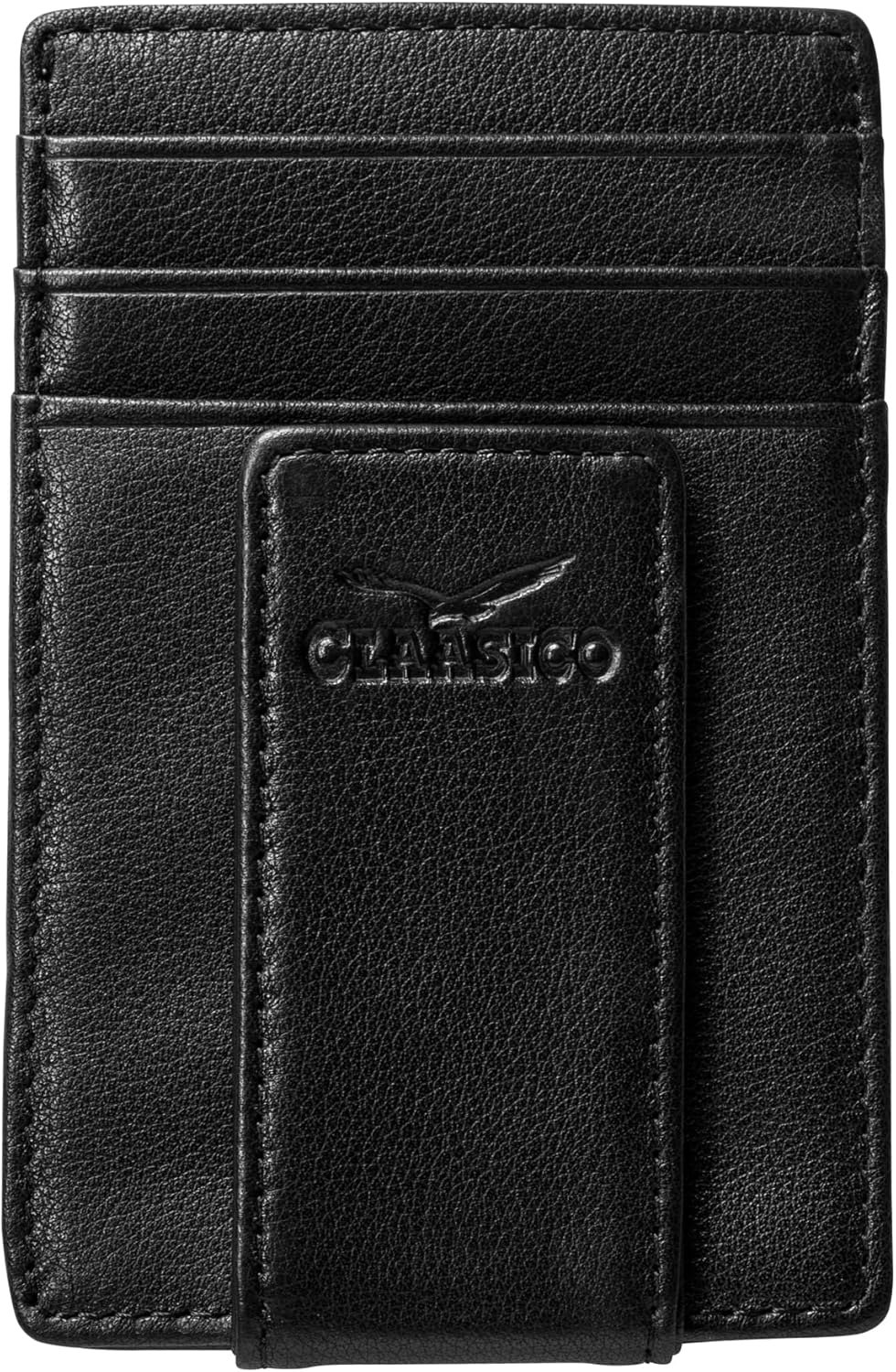 Money Clip Leather Wallet for Men Slim RFID Blocking Design