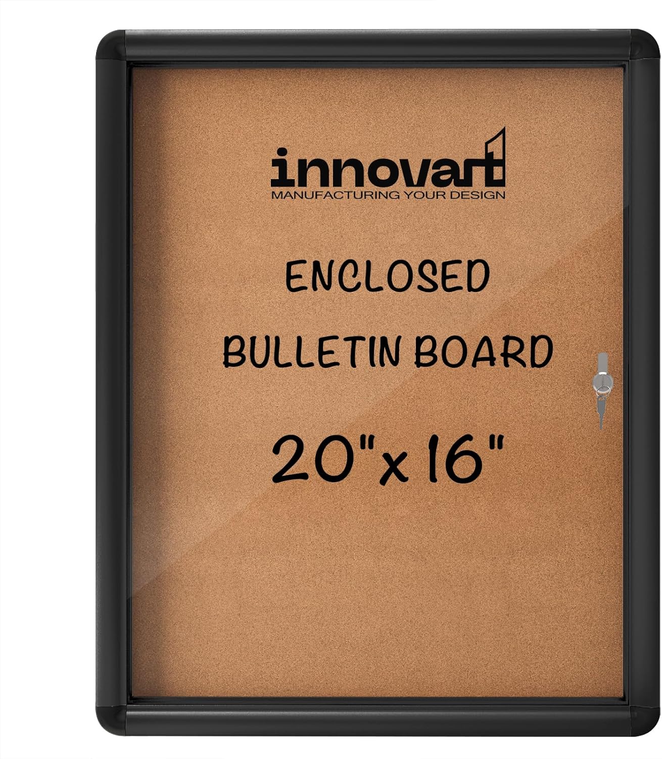 Innovart Enclosed Bulletin Board 20x16 for Outdoor Display