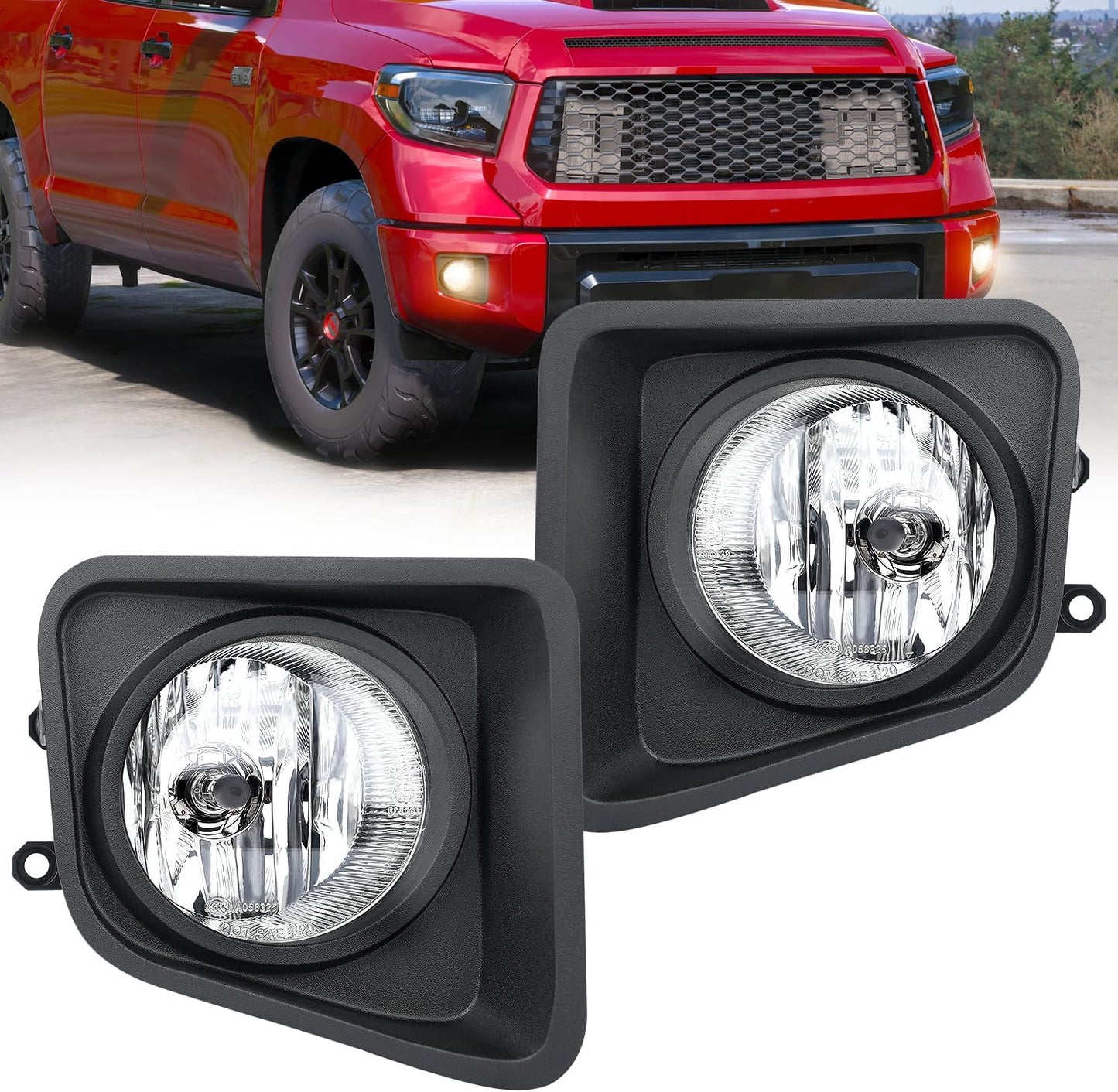 Nilight Fog Lights Assembly for 2014-2021 Toyota Tundra Models