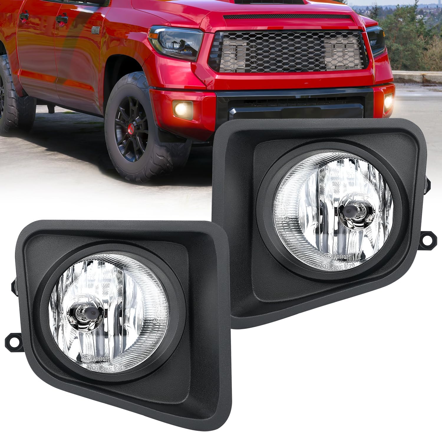 Nilight Fog Lights Assembly for 2014-2021 Toyota Tundra Models