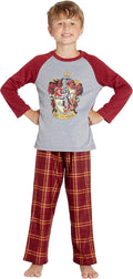 Harry Potter Pajamas for Boys Gryffindor Large 10/12 - Soft Raglan Set