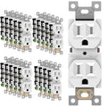Duplex Tamper-Resistant Outlet 20 Pack - Residential 15A White
