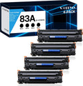 83A CF283A Black Toner Cartridge by WOEBYAS - 4-Pack