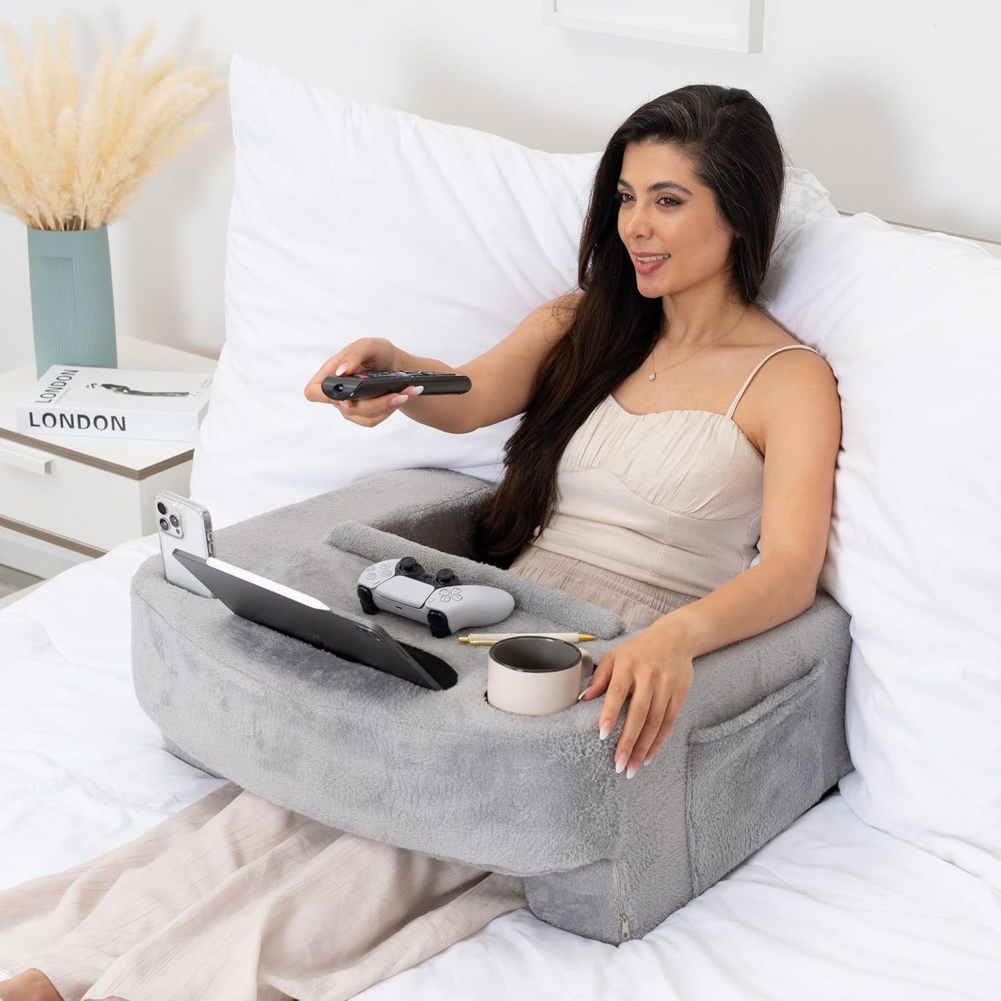 Ultimate Gaming Pillow with Lap Desk & Arm Rest