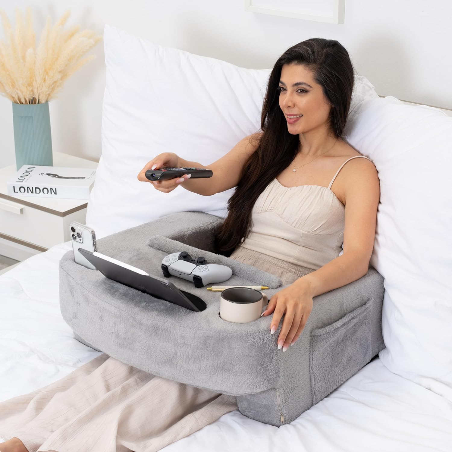 Ultimate Gaming Pillow with Lap Desk & Arm Rest