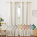 NICETOWN Natural Linen Bedroom Curtains for Elegant Home Decor