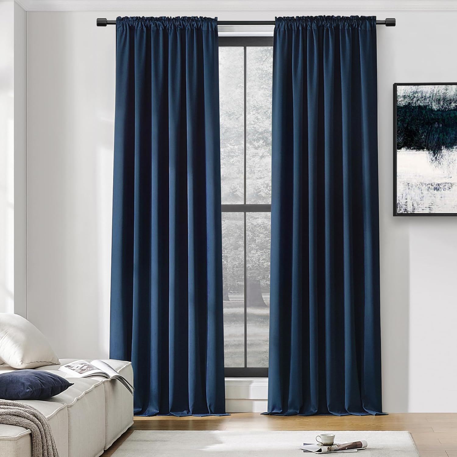 DONREN Patio Blackout Curtain Panels for Maximum Privacy