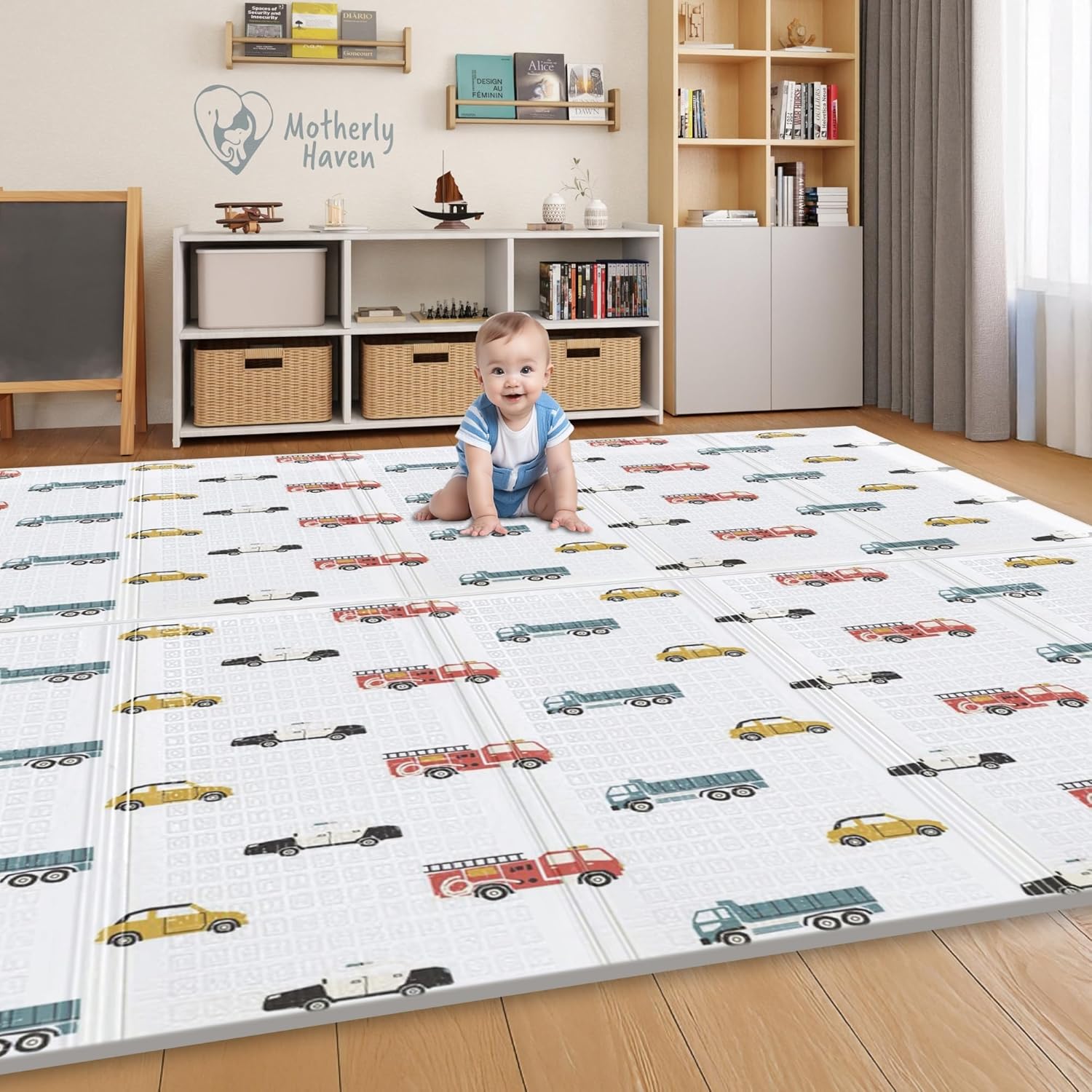 79x71 Foldable Baby Play Mat for Floor - Extra Large Foam Mat
