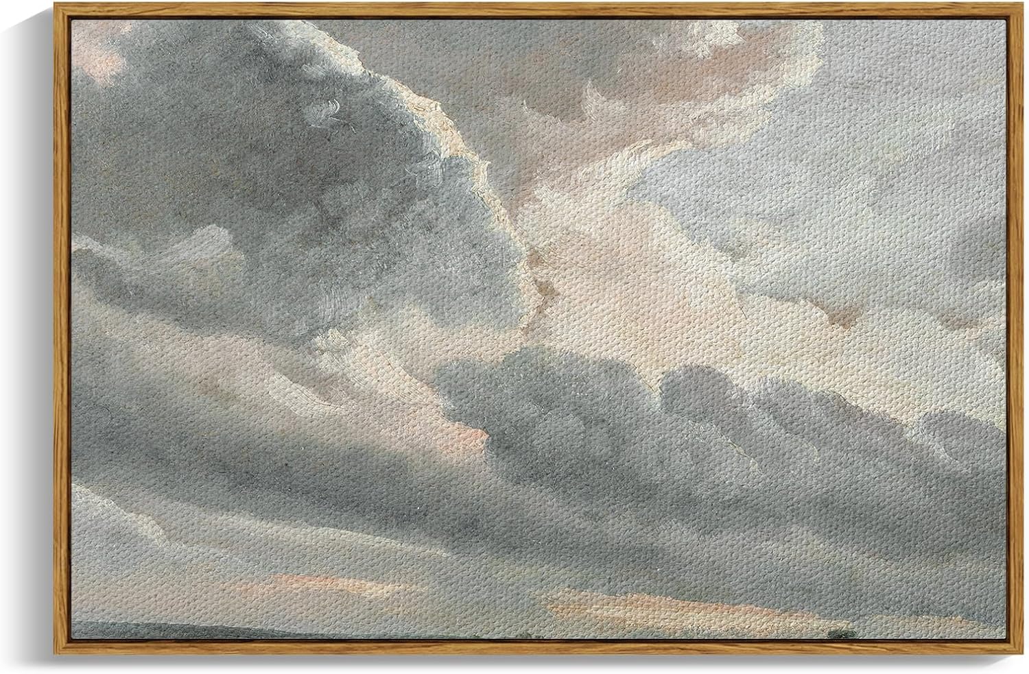 InSimSea Framed Canvas Wall Art - Study of Clouds Painting