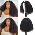 Afro Kinky Curly Human Hair Wigs with Drawstring for Women