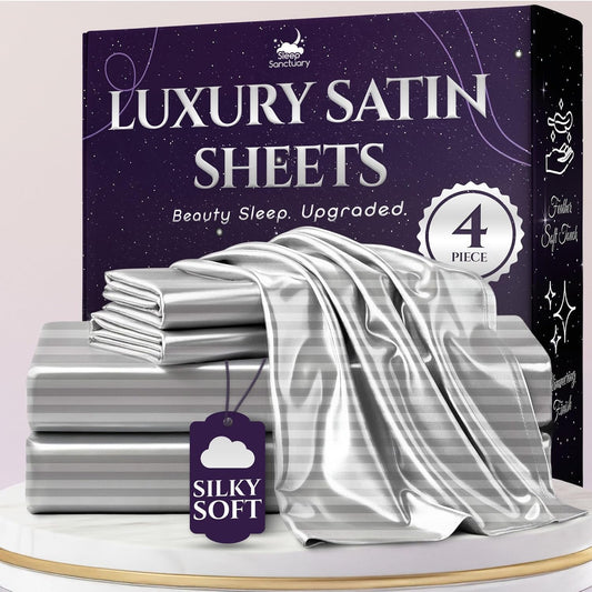 Satin Sheets Queen Size Set for Luxurious Sleep Experience