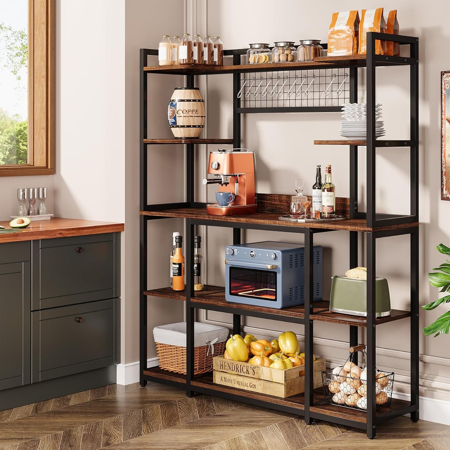 Tribesigns 5-Tier Kitchen Bakers Rack - Stylish Storage Solution!
