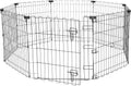 Foldable Octagonal Metal Exercise Dog Playpen - Extra Small 24 in
