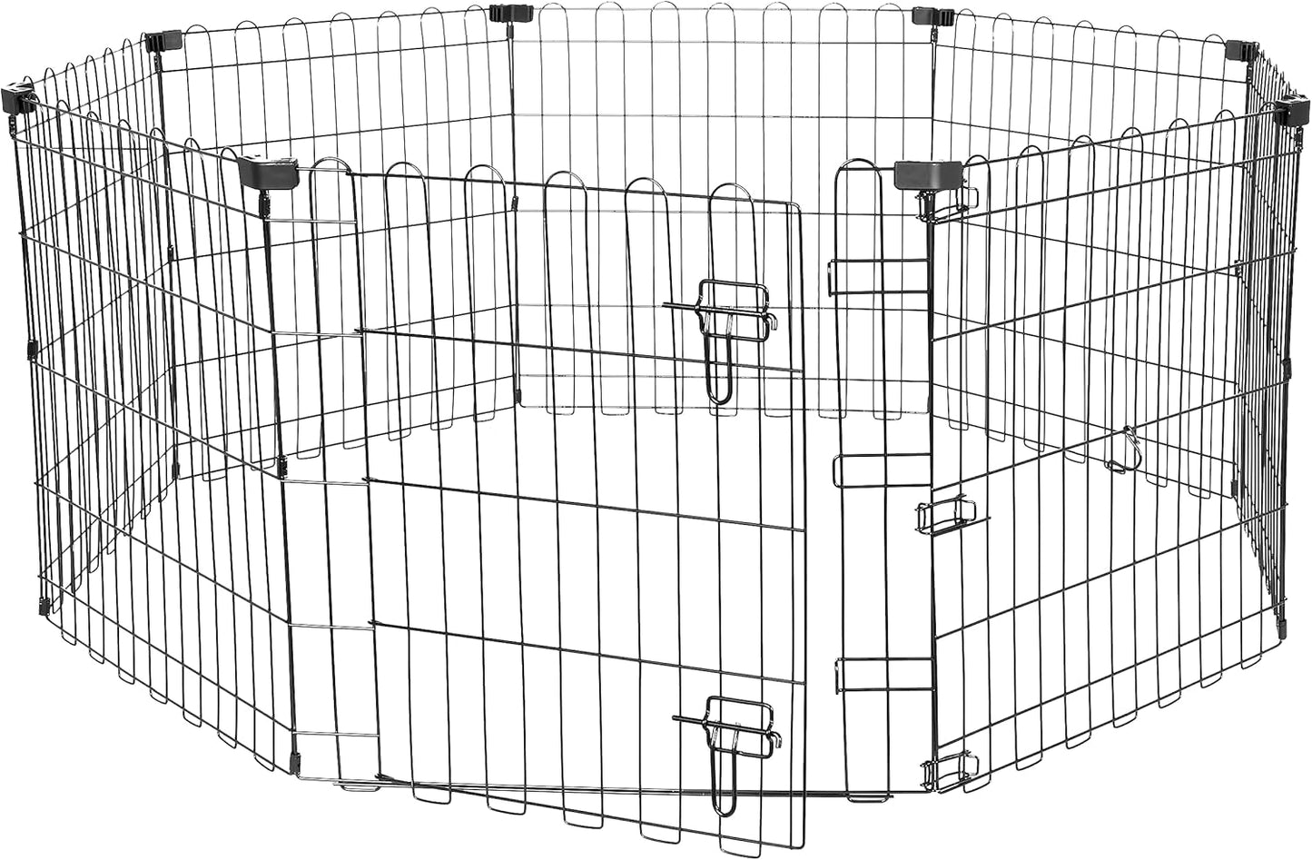 Durable Foldable Octagonal Metal Dog Playpen for Indoor/Outdoor Use