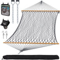 Double Outdoor Hammock Rope with Spreader Bar - Comfortable Two-Person