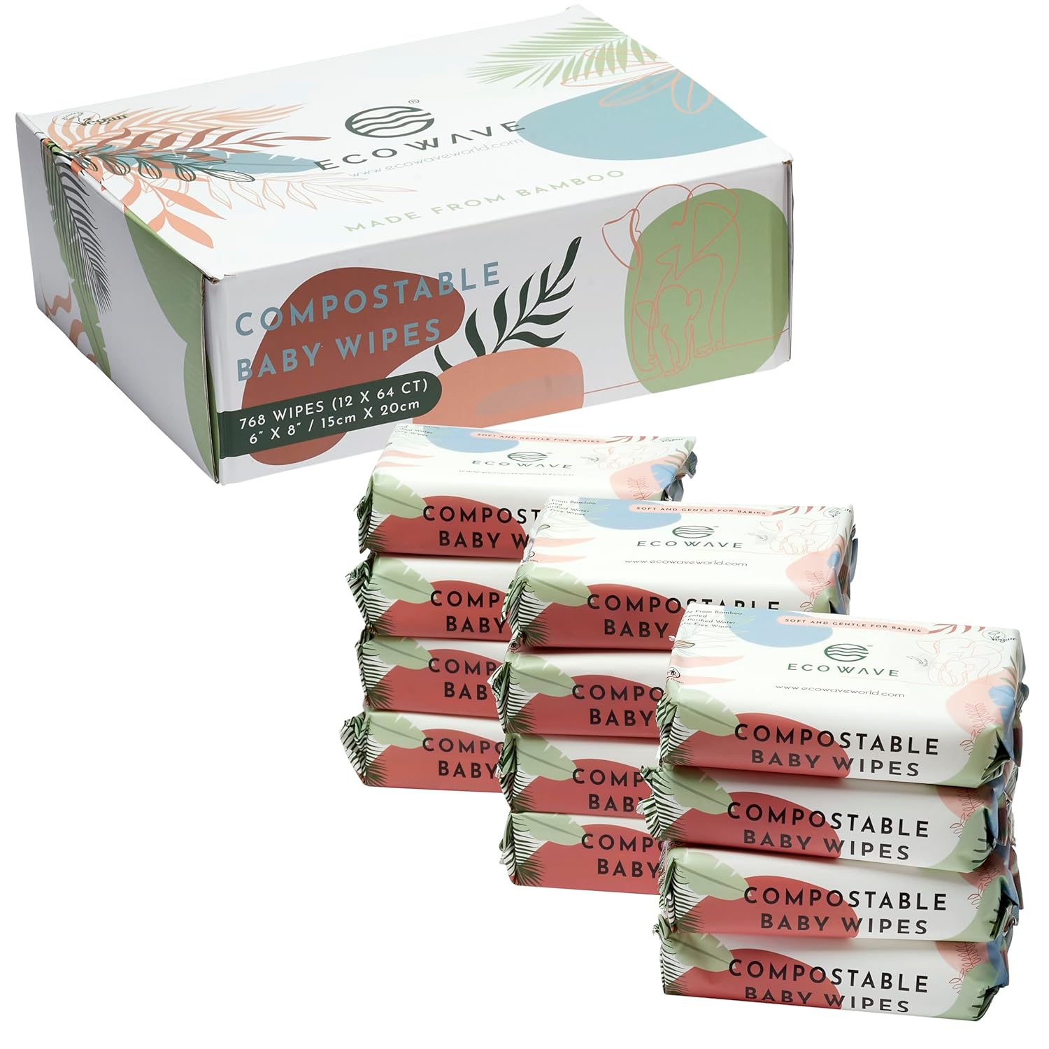 Compostable Bamboo Baby Wipes - Gentle & Eco-Friendly