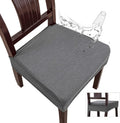 Genina Waterproof Seat Covers for Dining Chairs (6 PCS, Dark Gray)