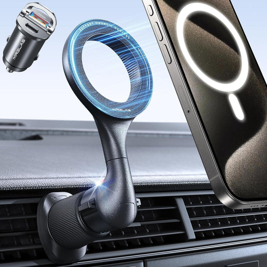 MRGLAS MagSafe Car Mount: 40 Strong Magnets