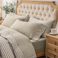PURE ERA Jersey Knit 4pc Bed Sheet Set Queen - Super Soft Heather