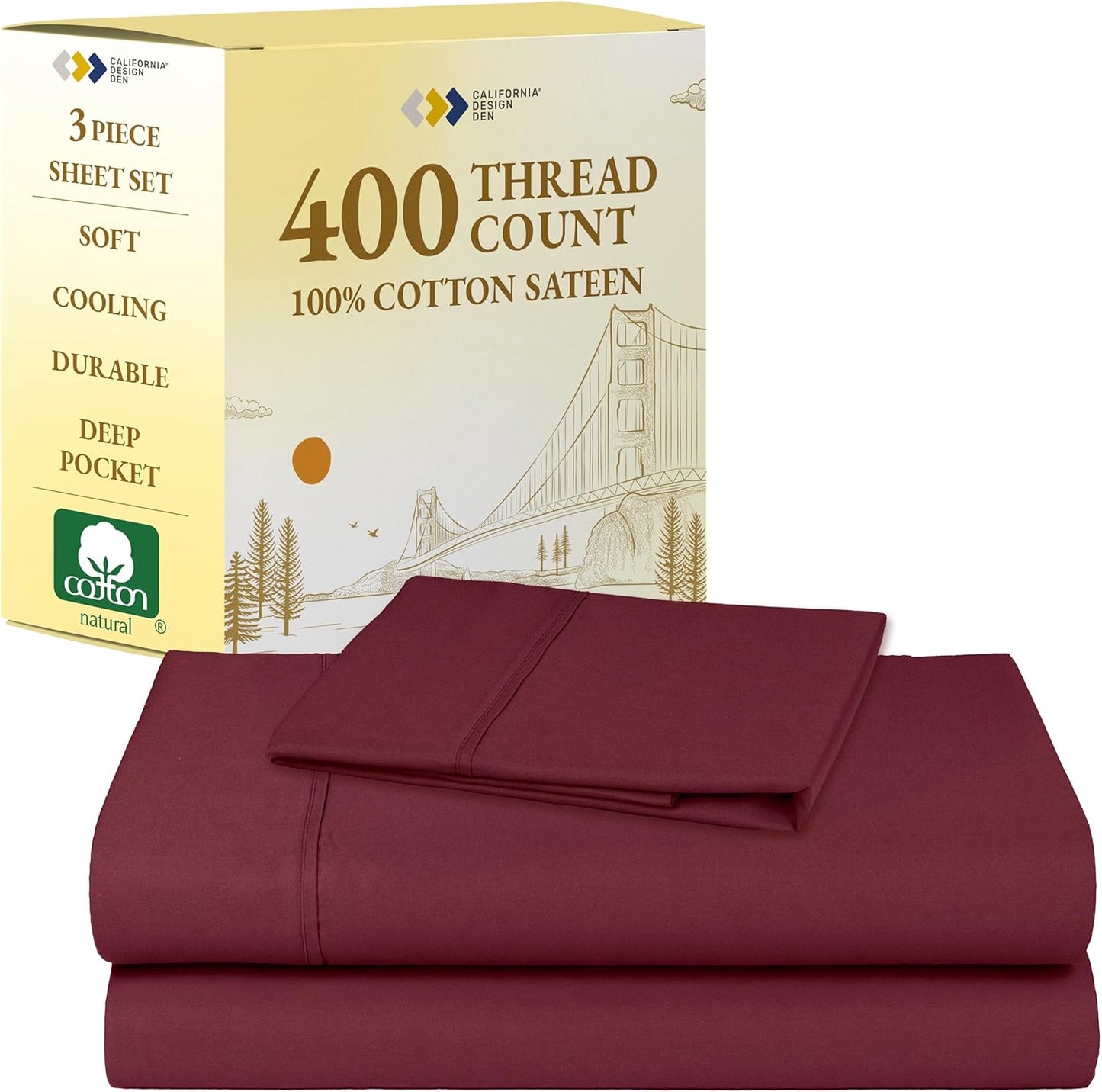 California Design Den Twin XL Sheet Sets for Comfortable Sleep