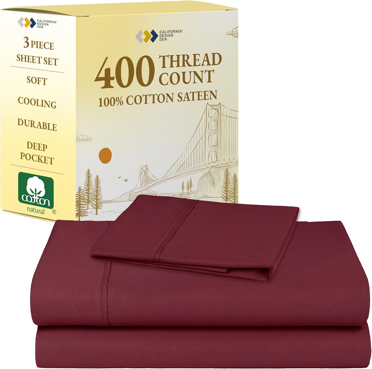 California Design Den Twin XL Sheet Sets for Comfortable Sleep