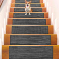 Seloom Linen Non Slip Stair Treads for Wooden Steps Indoor