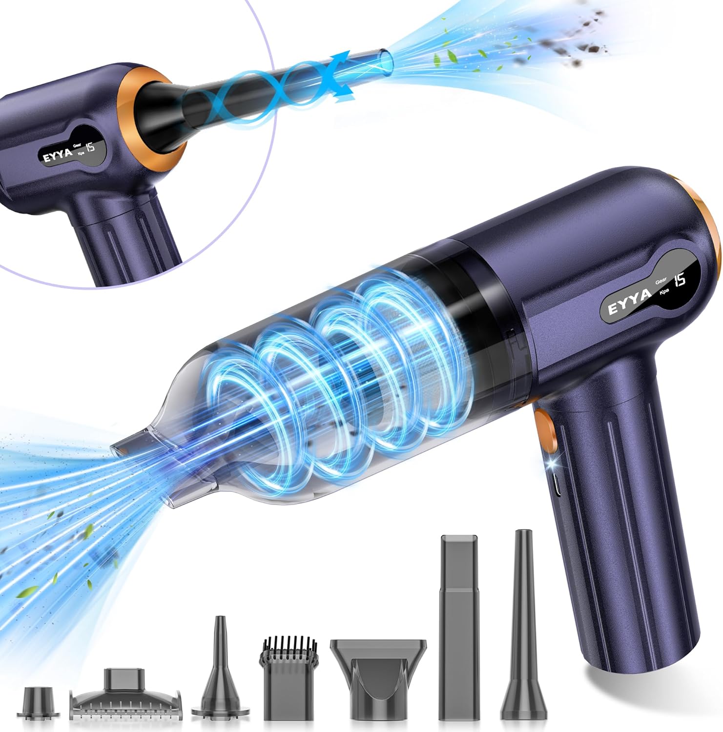 EYYA Cordless Car Vacuum 15000PA: Powerful & Portable
