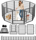 Heavy Duty Dog Playpen 40in Height 10 Panels for Indoor Use