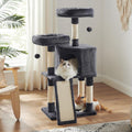 Feandrea Cat Tower 45.3 in Cat Condo - Soft Perches & Scratching Ramp