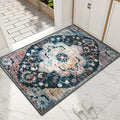 Collive Retro Floor Mat Non-Slip Washable Doormat - Low-Profile 32in x
