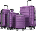 SHOWKOO 4 Piece Expandable Hardshell Luggage Set - Durable, Smooth