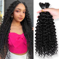 Bulk Human Hair for Braiding Water Wave 100% Human Braiding Hair