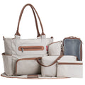 SoHo Grand Central Station Diaper Bag 7Pc Striped - Versatile Parent