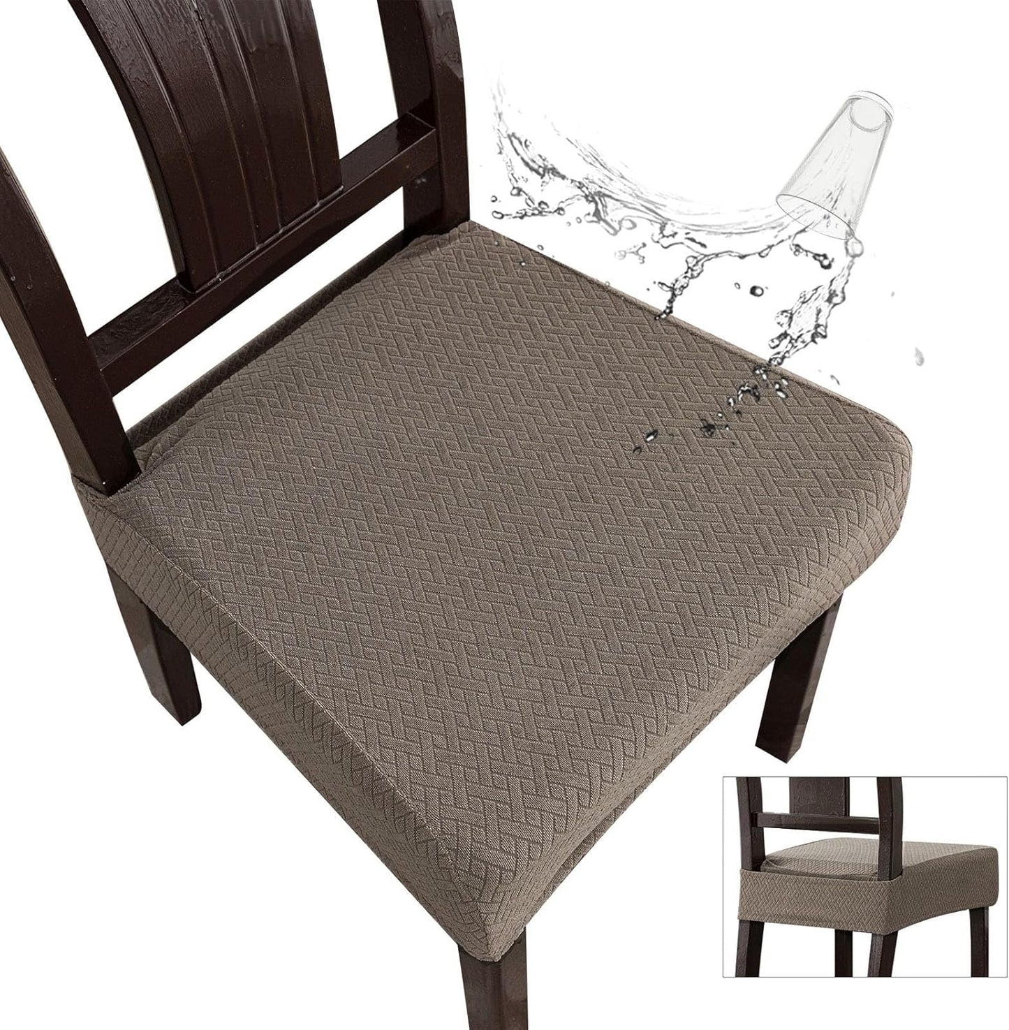 Genina Waterproof Seat Covers for Dining Room Chair Protection