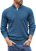 COOFANDY Men's Stylish Quarter Button Sweater for Casual Fashion