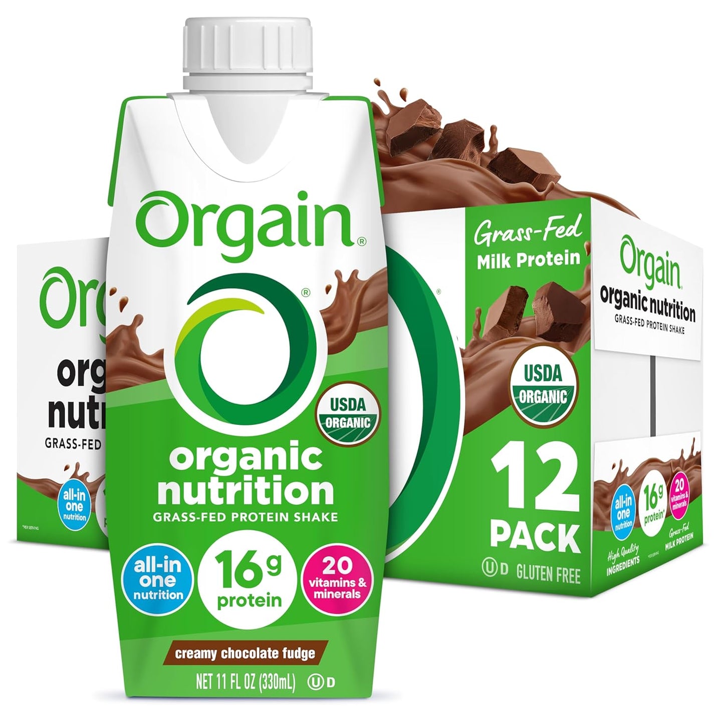 Orgain Organic Nutritional Protein Shake - Creamy Chocolate Fudge