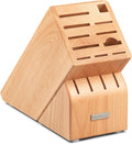 WUSTHOF 15-Slot Natural Wood Knife Storage Block for Organizing