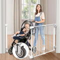 No Bottom Bar Baby Gate 29.13-43.3in Hardware Mount - Safe