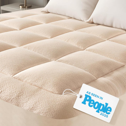 Ultra Soft Twin Size Mattress Topper for Back Pain Relief