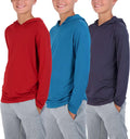 Real Essentials Youth Long Sleeve Hoodies Pack of Three for Boys