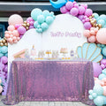 B-COOL Rectangle Sequin Tablecloth Purple 90x132 for Parties