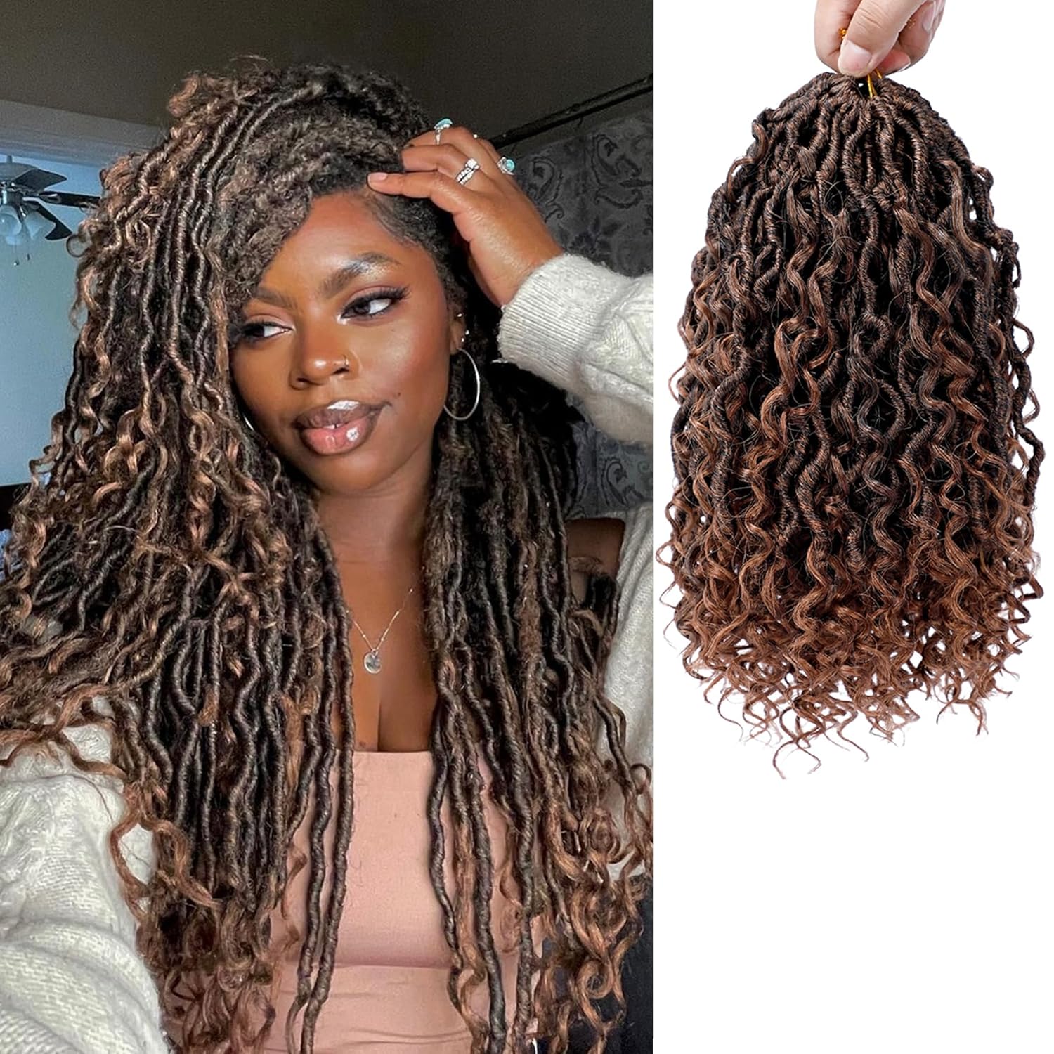 12 Inch Faux Locs Crochet Hair for Effortless Bohemian Style