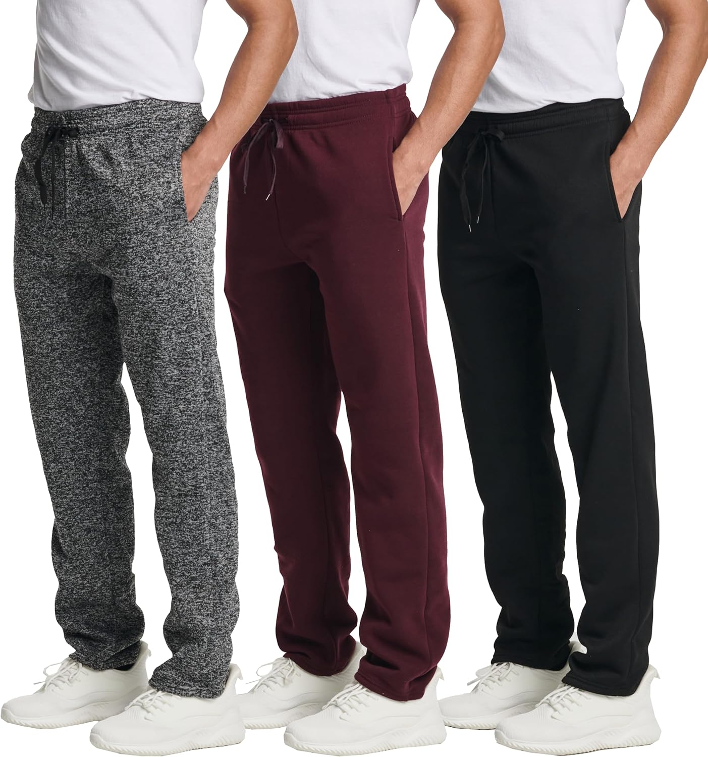 Men's Tech Fleece Athletic Casual Open Bottom Sweatpants