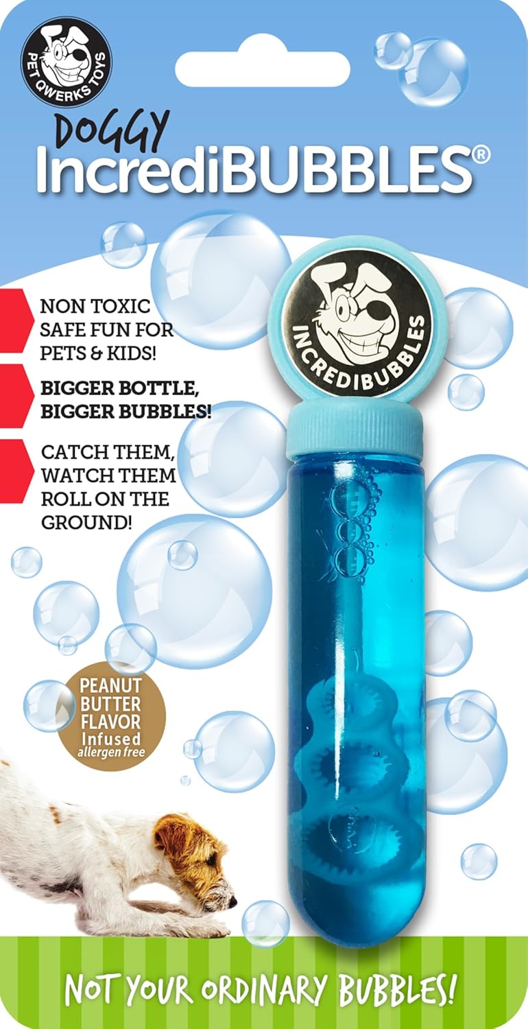 Pet Qwerks Incredibubbles - Long Lasting Edible Fun! 