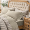 PURE ERA Jersey Knit 4pc Bed Sheet Set Full - Super Soft Heather