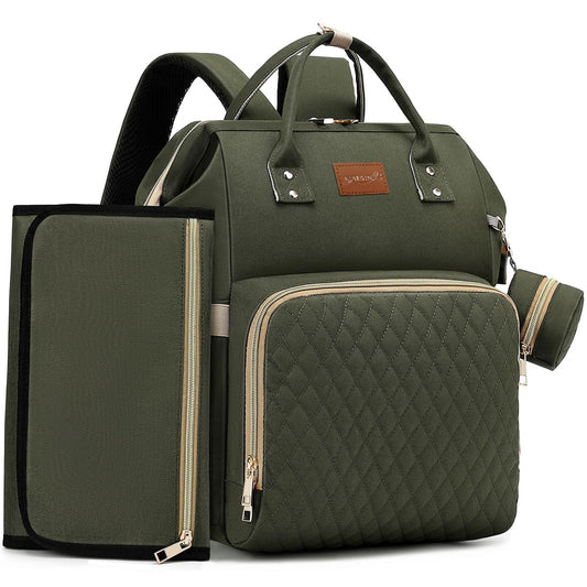 Diaper Bag Backpack with Changing Pad for Stylish Parents